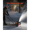 VEVOR Electric Snow Blower, 23 inch 15A Corded Snow Thrower with Dual LED Headlights & 180° Rotating Chute, 25FT Throwing Distance, 12" Depth Clearing, Walk-Behind Snowblower for Driveway Sidewalk