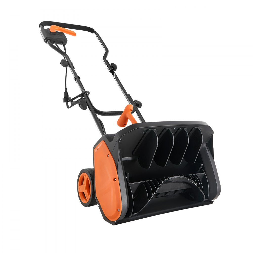 VEVOR Electric Snow Shovel, 12A 17 inch Corded Snow Shovel, 60° Adjustable Chute, 20 ft Throwing Distance, Snowthrower with Dual Safety Switch, Winter Ice Removal Tool for Driveway Sidewalk Patio