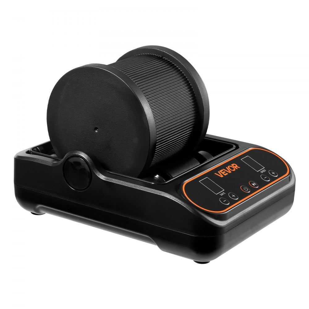 VEVOR Rock Tumbler, 2 lb Rock Polishing Machine, Rocks Tumbling Kit with 4-Speed Adjustment, 1–9 Day Timer, PC Sound Reduction Cover & TPU Drum, Direct Drive Motor Rocks Polishing, Quiet Operation