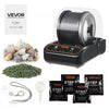 VEVOR Rock Tumbler Kit 3 lbs Rock Polishing Machine Rocks Tumbling Kit, for Adults Beginners and Hobbyists, 4 Speed, 1-9 Day Timer, with PC Sound Reduction Cover & TPU Drum, Direct Drive Motor