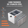 VEVOR Commercial Grease Trap, 8 LBS Grease Interceptor, Side Inlet Interceptor, Under Sink Stainless Steel Grease Trap, 2.8 GPM Waste Water Oil-water Separator, for Restaurant Canteen Home Kitchen