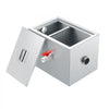 VEVOR Commercial Grease Trap, 8 LBS Grease Interceptor, Side Inlet Interceptor, Under Sink Stainless Steel Grease Trap, 2.8 GPM Waste Water Oil-water Separator, for Restaurant Canteen Home Kitchen
