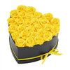 VEVOR Forever Flowers, 27 Preserved Roses in a Heart Shape Box, Eternal Flowers Immortal Bouquet Birthday Present for Women Her Wife Mothers, Anniversary, Valentine's Day,Christmas, Yellow