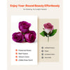 VEVOR Forever Flowers, 27 Preserved Roses in Heart Shape Box, Eternal Flowers Immortal Bouquet Birthday Present for Women Her Wife Mothers, Anniversary, Valentine's Day,Christmas, Purple