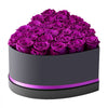 VEVOR Forever Flowers, 27 Preserved Roses in Heart Shape Box, Eternal Flowers Immortal Bouquet Birthday Present for Women Her Wife Mothers, Anniversary, Valentine's Day,Christmas, Purple
