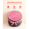 VEVOR Forever Flowers, 50 Preserved Roses in a Box, Eternal Flowers Immortal Bouquet Birthday Present for Delivery Prime Women Her Wife Mothers, Anniversary, Valentine's Day,Christmas, Sweet Pink