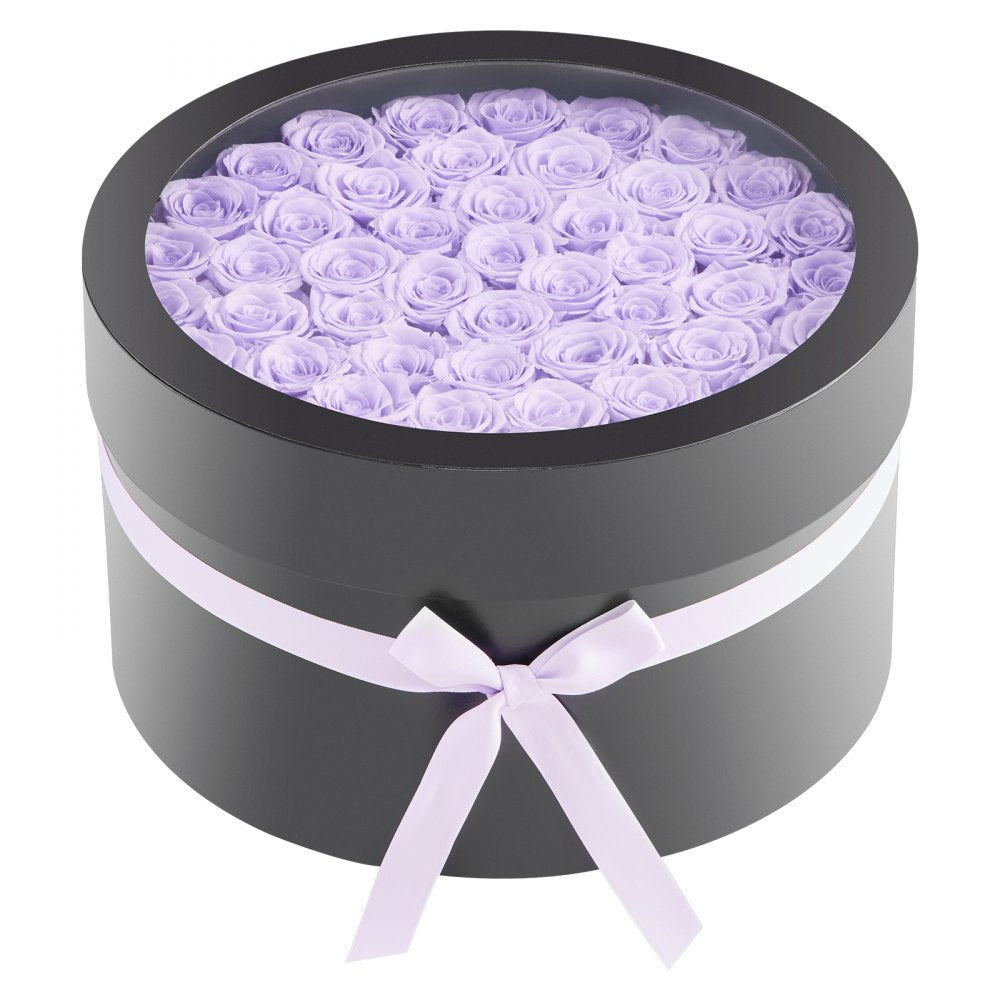 VEVOR Forever Flowers, 50 Preserved Roses in a Box, Eternal Flowers Immortal Bouquet Birthday Present for Women Her Wife Mothers, Anniversary, Valentine's Day,Christmas, Lavender Purple