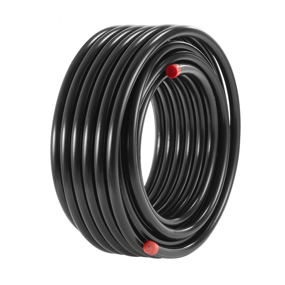 VEVOR Air Compressor Line Kit, 100FT x 3/4", HDPE-Aluminum Compressed Air Piping System, Leak-Proof, Pressure-Resistant & Easy-to-Install, Compressed Air Line Tubing Kit for Garages Workshops, Black