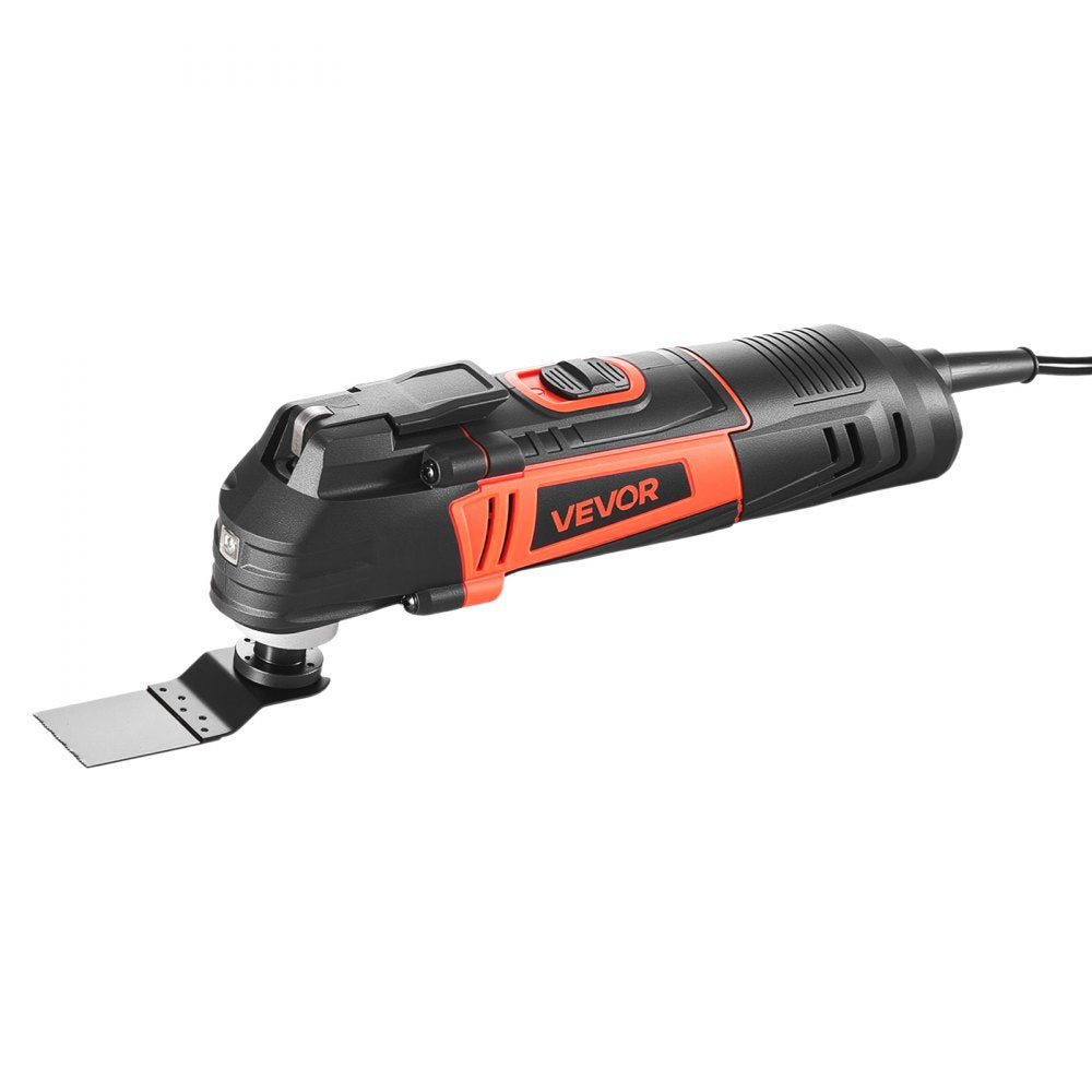 VEVOR Multitool Oscillating Tool, 4Amps Electric Oscillating Multi Tool Corded with 6 Variable Speeds 7000 - 19000 OPM, 3.2° Oscillating Angle, 13PCS Saw Accessories, LED Work Light & Tool Bag