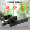 VEVOR Privacy Door Handle, 10 Pack Matte Black Door Lever, Left or Right Handing Reversible Lever with Keyless Lock, 45° Rotation to Open, Universal Square Interior for Bedroom and Bathroom Doors