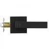 VEVOR Privacy Door Handle, 1 Pack Matte Black Door Lever, Left or Right Handing Reversible Lever with Keyless Lock, 45° Rotation to Open, Universal Square Interior for Bedroom and Bathroom Doors