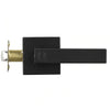 VEVOR Privacy Door Handle, 5-Pack Matte Black Door Lever, Right or Left Handing Reversible Lever with Keyless Lock, 45° Rotation to Open, Universal Square Interior for Bathroom and Bedroom Doors