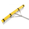 VEVOR Landscape Rake, 36 inch Wide Head 133 inch Handle, Large Heavy Duty Aluminum Landscaping Leaf Rake Tool, Asphalt Level for Loosening Soil, Garden & Yard, Pond Gravel & Beach Lawn Care, 52ft Rope