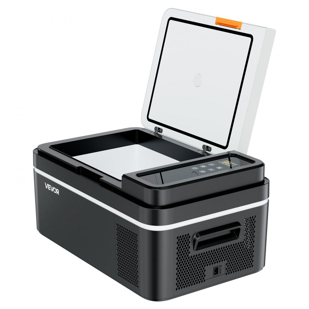 VEVOR Car Refrigerator, DC 12/24V AC100-240V Compressor Electric Cooler, -4°F to 68°F Car Fridge with APP Control, 21 QT Cars Freezer for RVs, Campsites, Boats, Camping, Fishing, 60W Portable Freezer
