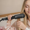 VEVOR Hair Straightener, 1.5-inch Titanium Flat Iron, Dual Infrared Hair Straightener Flat Iron with LCD Display and 19 Temp Levels - 210°F to 450°F, Fast Heating Hair Iron for Salon Home Travel Use