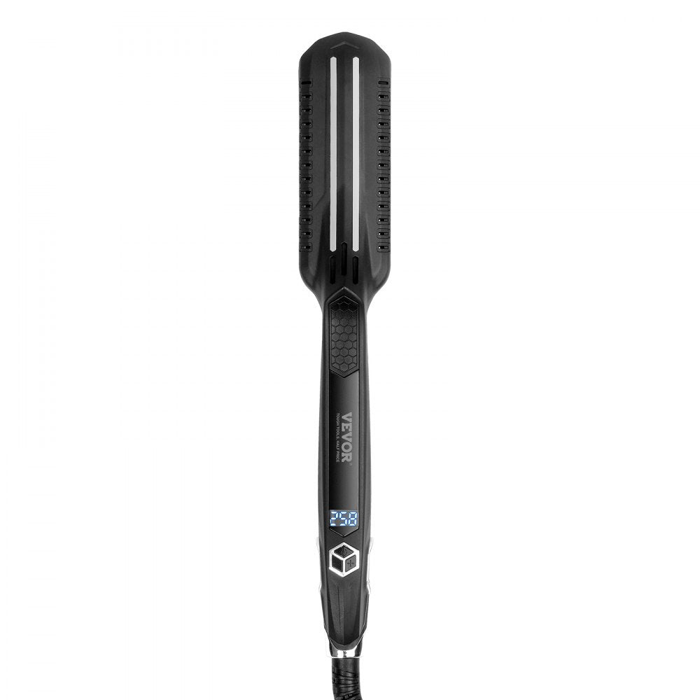 VEVOR Hair Straightener, 1.5-inch Titanium Flat Iron, Dual Infrared Hair Straightener Flat Iron with LCD Display and 19 Temp Levels - 210°F to 450°F, Fast Heating Hair Iron for Salon Home Travel Use