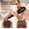 VEVOR Titanium Hair Straightener, 2-inch - Features Infrared, Negative Ions, Dual Voltage (110V/240V), LCD Screen & 11 Temperature Settings, Ideal for Salon, Home & Travel