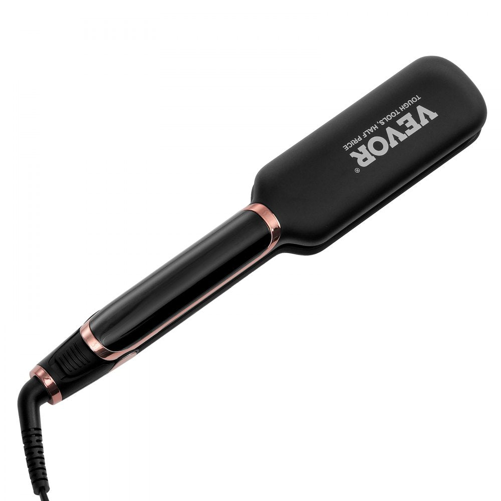 VEVOR Titanium Hair Straightener, 2-inch - Features Infrared, Negative Ions, Dual Voltage (110V/240V), LCD Screen & 11 Temperature Settings, Ideal for Salon, Home & Travel