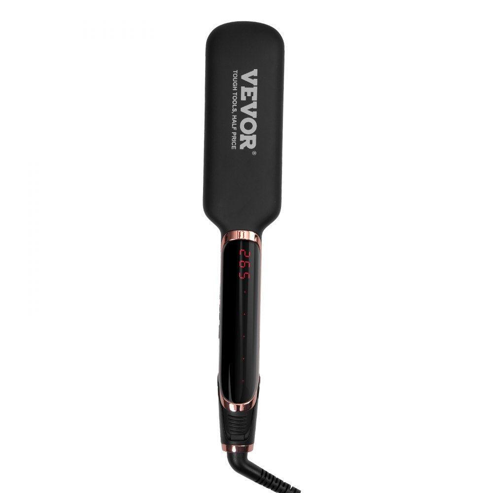 VEVOR Titanium Hair Straightener, 2-inch - Features Infrared, Negative Ions, Dual Voltage (110V/240V), LCD Screen & 11 Temperature Settings, Ideal for Salon, Home & Travel