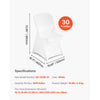 VEVOR 30 Pcs White Chair Covers, Polyester Spandex Chair Cover, Stretch Slipcovers for Wedding Party Dining Banquet Flat-Front Chair Covers, Fits Chair Measures up to 18.11 x 19.69 x 33.86 inch