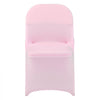 VEVOR 50 Pcs Pink Chair Covers, Polyester Spandex Chair Cover, Stretch Slipcovers for Wedding Party Dining Banquet Flat-Front Chair Covers, Fits Chair Measures up to 17.72 x 18.11 x 30.31 inch