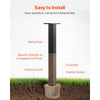 VEVOR Mailbox Post, 43 x 4 x 4 Inches, Steel In-Ground Mounting Mail Box Stand with Universal Plate Bracket, Heavy Duty Metal Post Sleeve Kit for Outside Curbside Residential Use, Powder Coated Black