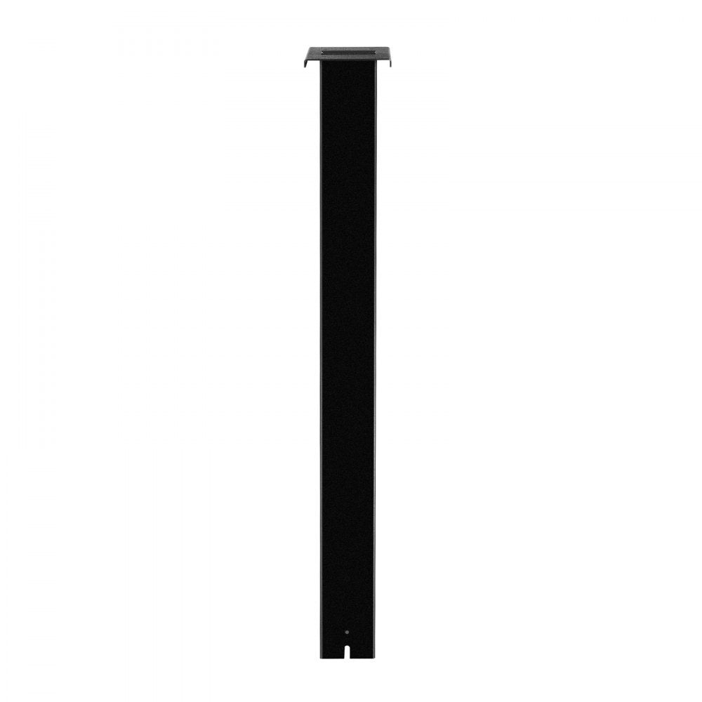 VEVOR Mailbox Post, 43 x 4 x 4 Inches, Steel In-Ground Mounting Mail Box Stand with Universal Plate Bracket, Heavy Duty Metal Post Sleeve Kit for Outside Curbside Residential Use, Powder Coated Black