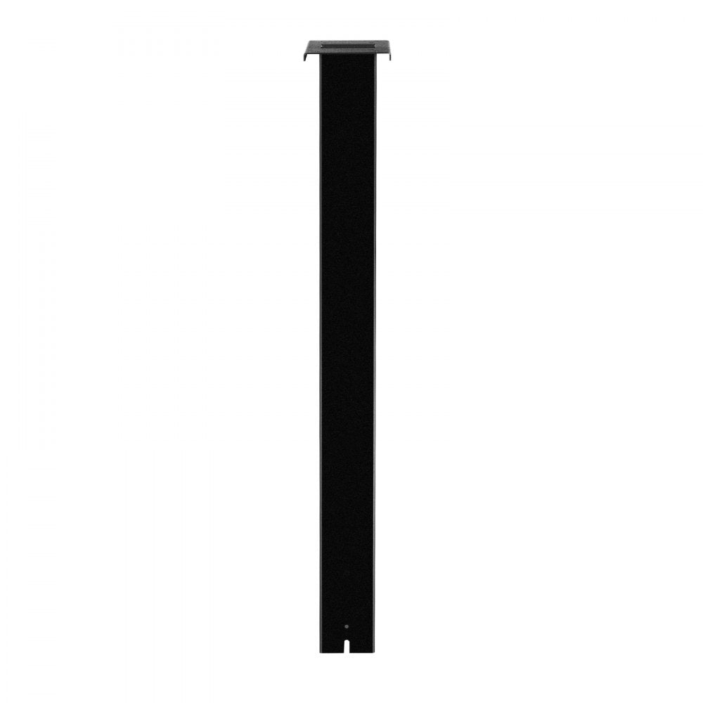 VEVOR Mailbox Post, 43 x 4 x 4 Inches, Steel In-Ground Mounting Mail Box Stand with Universal Plate Bracket, Heavy Duty Metal Post Sleeve Kit for Outside Curbside Residential Use, Powder Coated Black