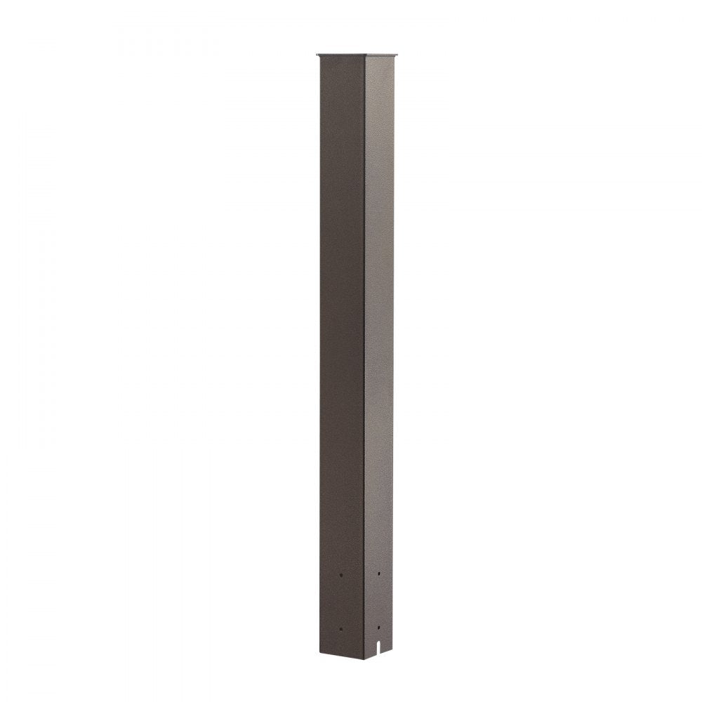 VEVOR Mailbox Post, 43 x 4 x 4 Inches, Steel In-Ground Mounting Mail Box Stand with Powder Coating Surface, Heavy Duty Metal Post Sleeve Kit for Outside Curbside Residential Use, Easy Install, Bronze