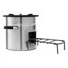 VEVOR Camping Rocket Stove, Wood Burning Portable Rocket Stove with Carrying Bag for Backpacking, Stainless Steel, Single Door, Burn Wood, Twigs or Sticks for Outdoor Cooking, Backyard, Camp Cooking