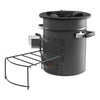 VEVOR Camping Rocket Stove, Wood Burning Portable Rocket Stove with Carrying Bag for Backpacking, SPCC Steel, Double Door, Burn Twigs, Sticks or Charcoals for Outdoor Cooking, Backyard, Camp Cooking