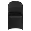 VEVOR 150 Pcs Black Chair Covers, Polyester Spandex Chair Cover, Stretch Slipcovers for Wedding Party Dining Banquet Flat-Front Chair Covers, Fits Chair Measures up to 17.72 x 18.11 x 30.31 inch
