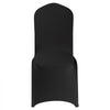 VEVOR 150 Pcs Black Chair Covers, Polyester Spandex Chair Cover, Stretch Slipcovers for Wedding Party Dining Banquet Flat-Front Chair Covers, Fits Chair Measures up to 20.08 x 17.72 x 37.4 inch