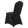 VEVOR 150 Pcs Black Chair Covers, Polyester Spandex Chair Cover, Stretch Slipcovers for Wedding Party Dining Banquet Flat-Front Chair Covers, Fits Chair Measures up to 20.08 x 17.72 x 37.4 inch