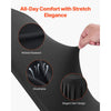 VEVOR 30 Pcs Black Chair Covers, Polyester Spandex Chair Cover, Stretch Slipcovers for Wedding Party Dining Banquet Flat-Front Chair Covers, Fits Chair Measures up to 20.08 x 17.72 x 37.4 inch
