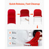 VEVOR 50 Pcs Red Chair Covers, Polyester Spandex Chair Cover, Stretch Slipcovers for Wedding Party Dining Banquet Flat-Front Chair Covers, Fits Chair Measures up to 17.72 x 18.11 x 30.31 inch