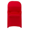 VEVOR 50 Pcs Red Chair Covers, Polyester Spandex Chair Cover, Stretch Slipcovers for Wedding Party Dining Banquet Flat-Front Chair Covers, Fits Chair Measures up to 17.72 x 18.11 x 30.31 inch