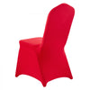 VEVOR 50 Pcs Red Chair Covers, Polyester Spandex Chair Cover, Stretch Slipcovers for Wedding Party Dining Banquet Flat-Front Chair Covers, Fits Chair Measures up to 20.08 x 17.72 x 37.4 inch