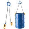 VEVOR Chain Drum Lifter, G80 Drum Lifting Chain Sling with Security Hook, 2200LBS Capacity, Drums Handling Equipment Fits for Crane Forklift, Carbon Steel Barrel Lifter for Plastic & Metal Drums