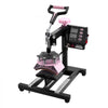 VEVOR Heat Press Machine 15 x 15 Inch 8 in 1 Heat Transfer Machine Black, for T-Shirts/Mugs/Hats/Plates, with 30 oz Tumbler Press, 360° Swing Away T-Shirt Pressing, Digital Control, PTFE Coating