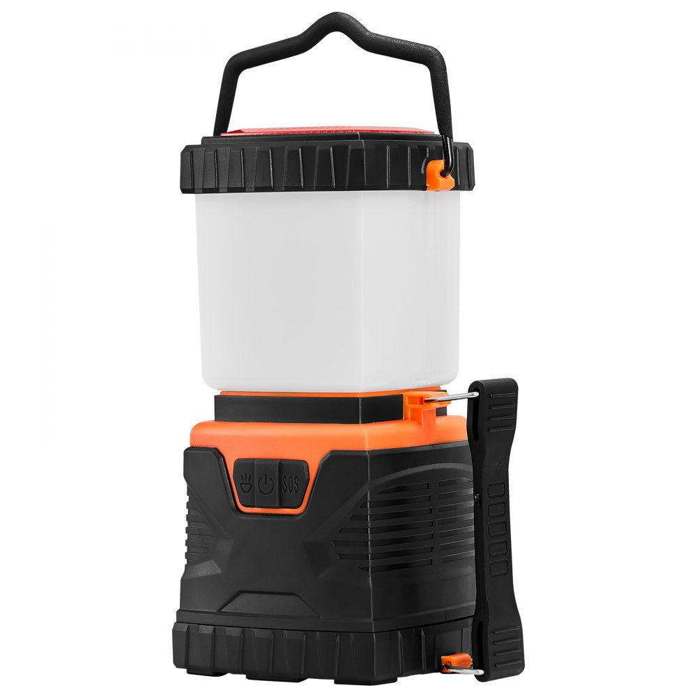 VEVOR LED Camping Lantern, All-in-one, 1000LM, 360° Illumination, 4 Lighting Modes, Battery Powered Light, Outdoor Robust Flashlight, Built to Last Light, Ideal for Hiking Fishing Outages Repairs