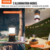 VEVOR LED Camping Lantern, All-in-one, 1000LM, 360° Illumination, 4 Lighting Modes, Rechargeable Outdoor Flashlight, USB Charging, Durable Robust Light, Ideal for Hiking Fishing Outages Car Repairs