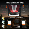 VEVOR LED Camping Lantern, All-in-one, 1000LM, 360° Illumination, 4 Lighting Modes, Rechargeable Outdoor Flashlight, USB Charging, Durable Robust Light, Ideal for Hiking Fishing Outages Car Repairs