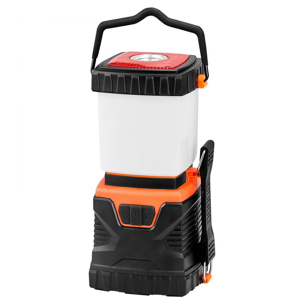 VEVOR LED Camping Lantern, All-in-one, 1000LM, 360° Illumination, 4 Lighting Modes, Rechargeable Outdoor Flashlight, USB Charging, Durable Robust Light, Ideal for Hiking Fishing Outages Car Repairs