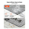 VEVOR Drainage Mat, 3 x 50 ft, PVC Non Slip Commercial Floor Mat, Wet Area Water Drain Splash Matting Hollow Doormat Roll, for Outdoor Indoor Restaurant Swimming Pool Patio Bathroom Washroom, Gray