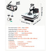 VEVOR Heat Press Machine 12 x 15 in 5-in-1 Combo Sublimation Press Machine, Heat Up Fast and Even, Digital Precise Time and Temp Control, Multi-Function, for T-Shirts, Mugs, Tumblers, Caps, Plates