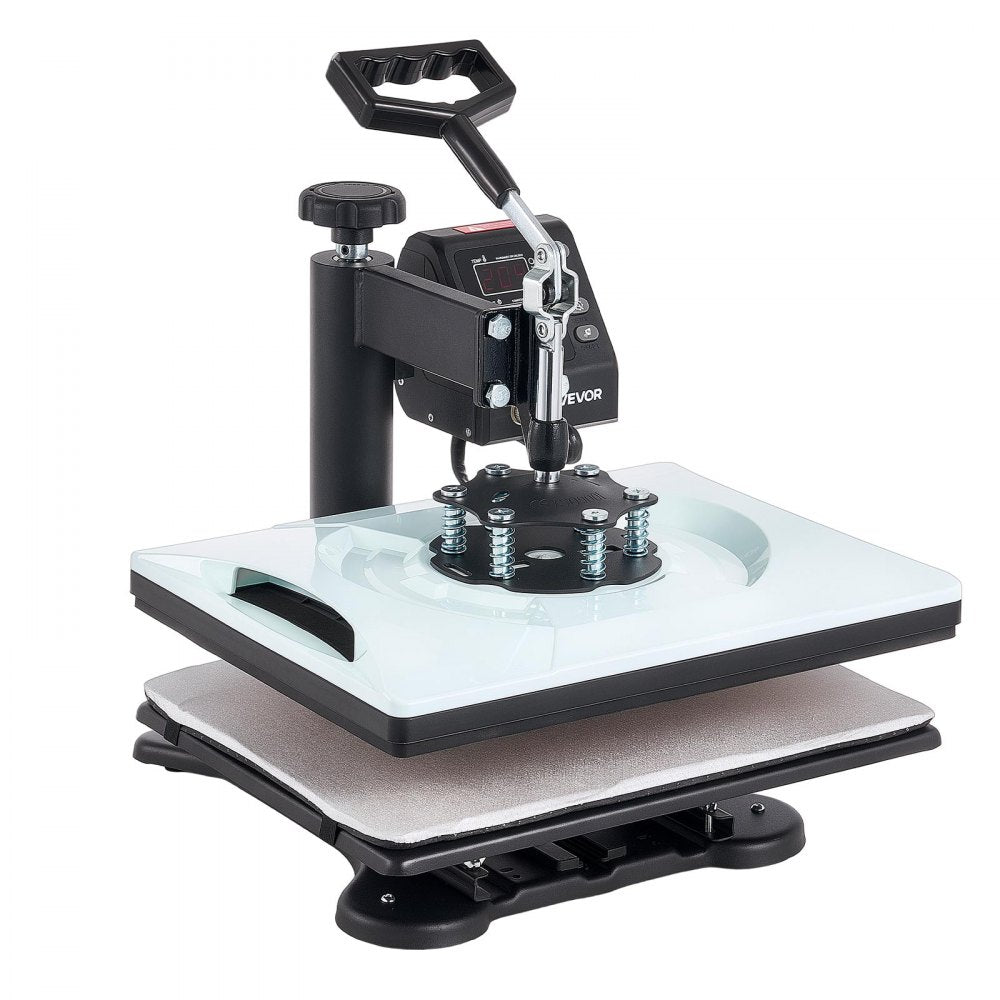 VEVOR Heat Press Machine 12 x 15 in 5-in-1 Combo Sublimation Press Machine, Heat Up Fast and Even, Digital Precise Time and Temp Control, Multi-Function, for T-Shirts, Mugs, Tumblers, Caps, Plates