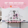 VEVOR Heat Press, 12 x 10inch Heat Press Machine, 360° Swing Away T-Shirt Pressing Machine, Fast and Even Heating, Digital Precise Control, Heat Transfer Machine for T-Shirts/Pillows/Bags, Pink
