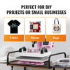 VEVOR Heat Press, 12 x 10inch Heat Press Machine, 360° Swing Away T-Shirt Pressing Machine, Fast and Even Heating, Digital Precise Control, Heat Transfer Machine for T-Shirts/Pillows/Bags, Pink