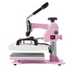 VEVOR Heat Press, 12 x 10inch Heat Press Machine, 360° Swing Away T-Shirt Pressing Machine, Fast and Even Heating, Digital Precise Control, Heat Transfer Machine for T-Shirts/Pillows/Bags, Pink